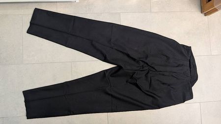 Bundfaltenhose schwarz für Schwangerschaft M