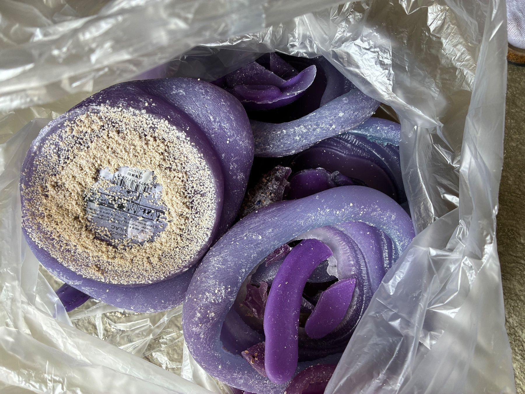 Candele: Kerzenwachs Reste, knapp 1,6 Kg – Usato da Zäziwil venduto da lolek01 1