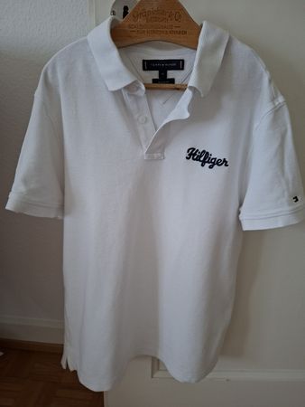 Polo Tommy Hilfiger blanc taille M regular fit 