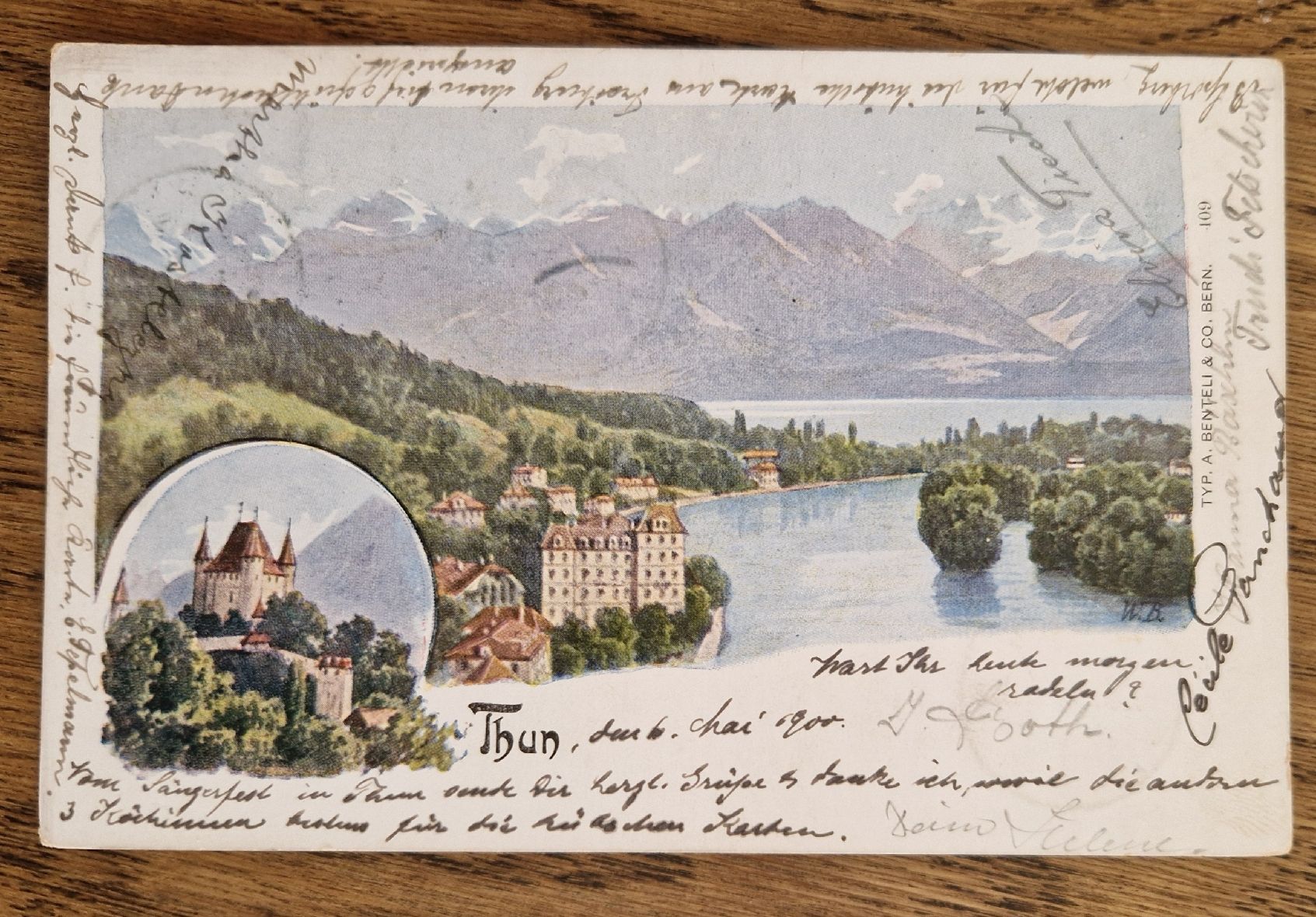 Cartes postales: Thun 1903, n. Mannheim – D'occasion à Ebikon par Donar50