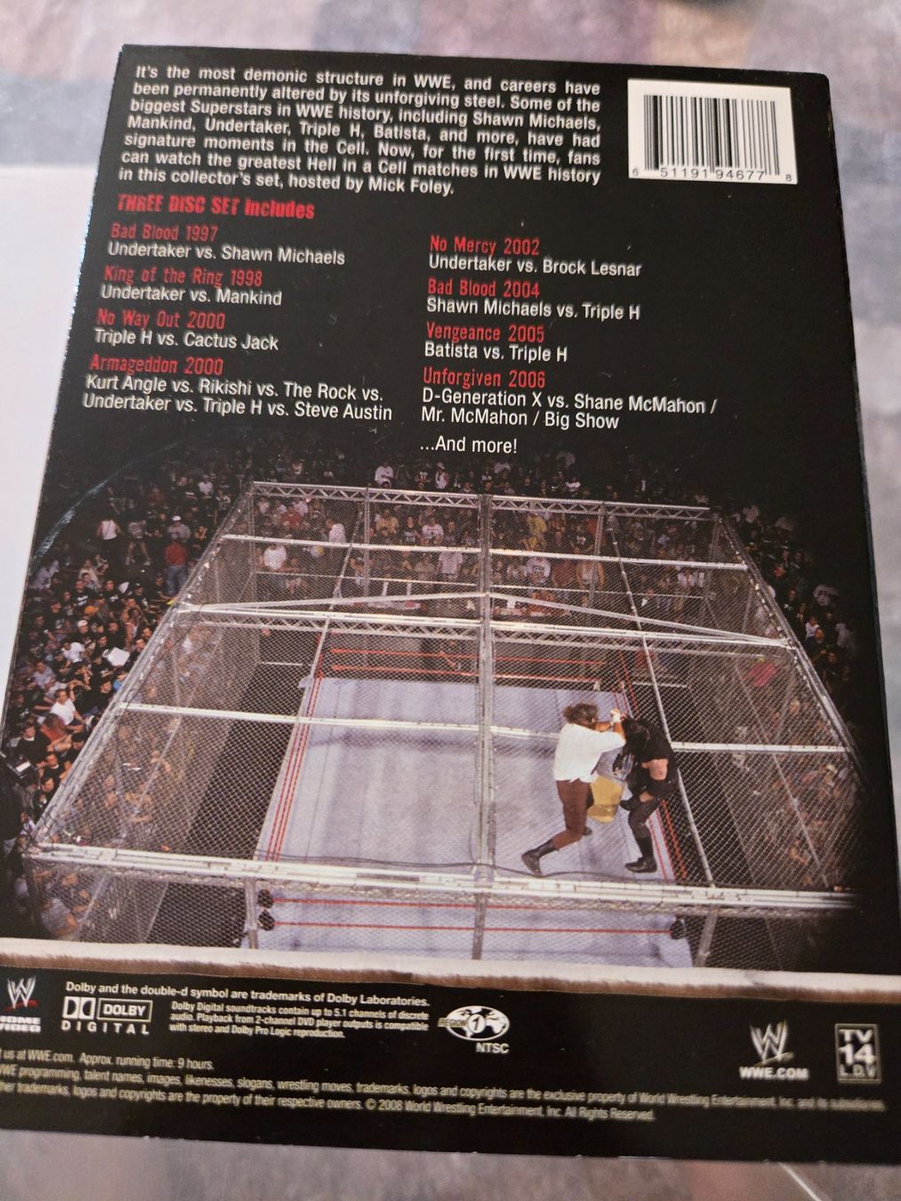 Tutti i DVDs: WWE: Hell in a Cell DVD – Usato da Bussigny venduto da Kfdlt 1