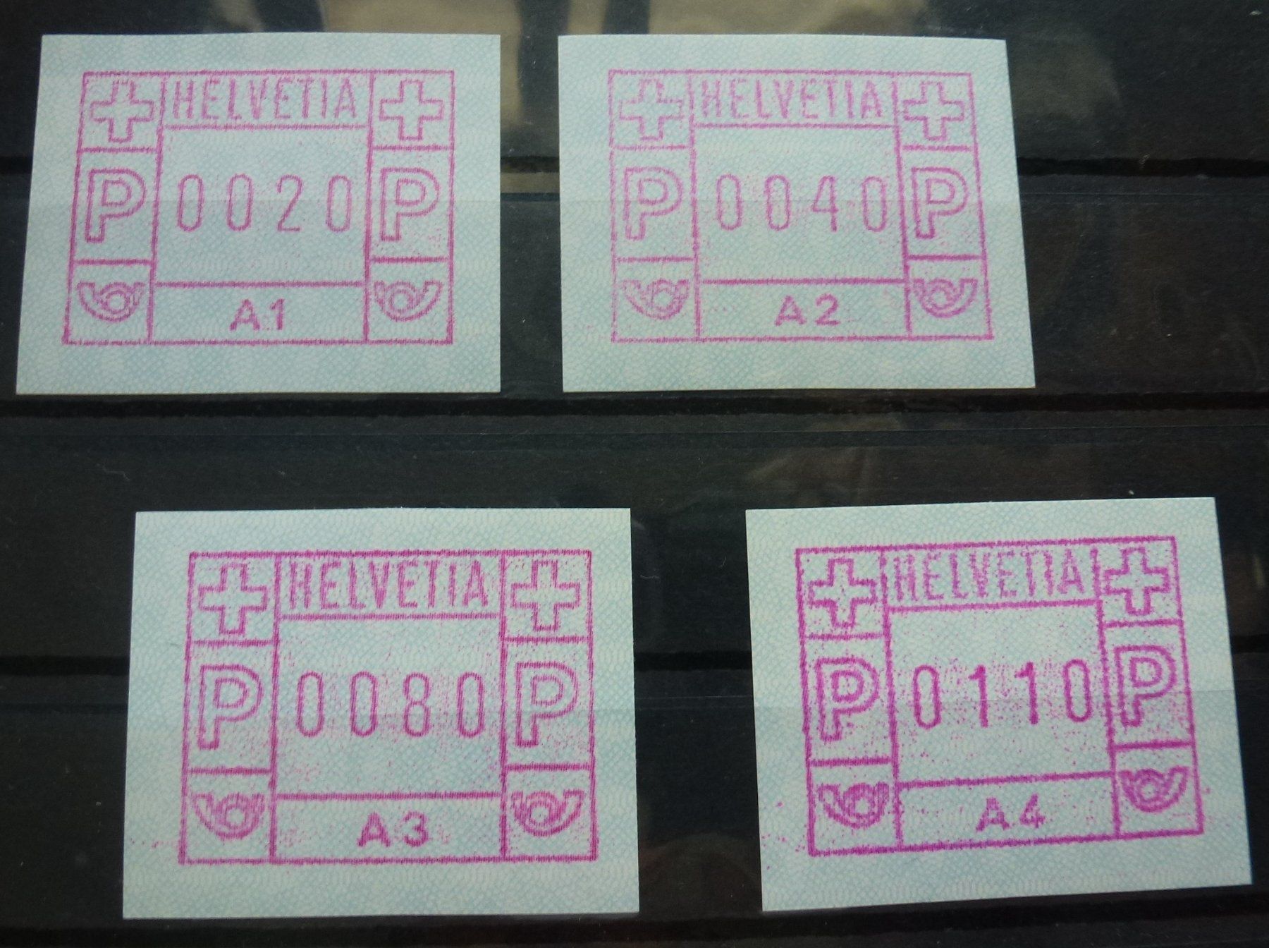Tous les timbres: ATM 1976 ++ Serie ATM A1-A4 Postfrisch – D'occasion à Walkringen par Casablanca777 1