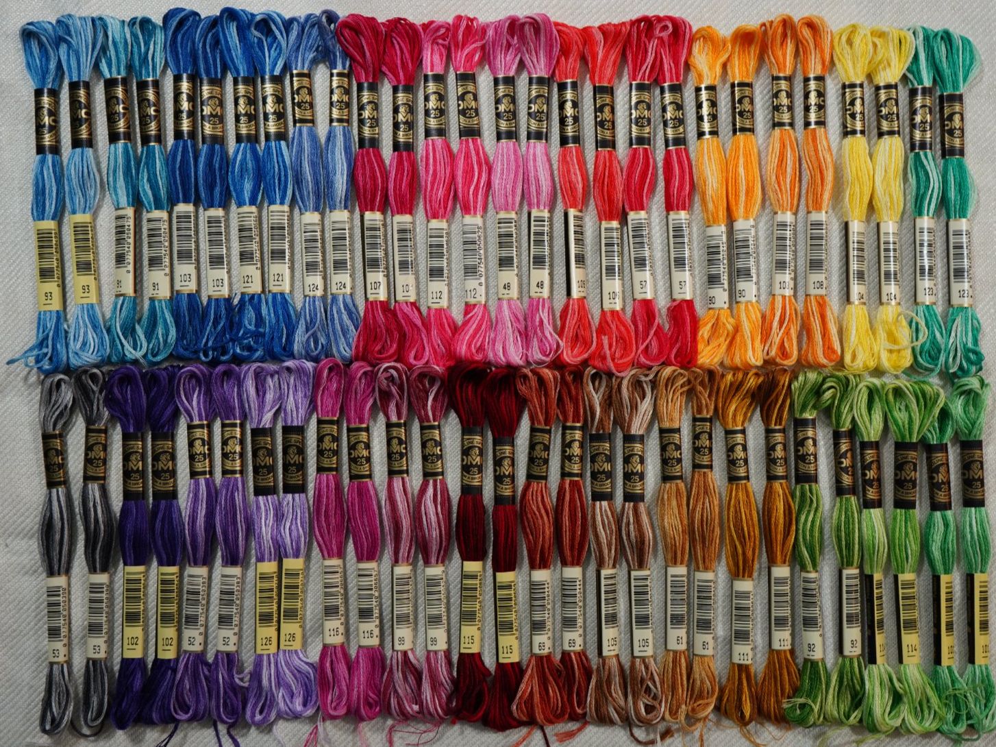 Cordicelle & Fili: 56 DMC Mouliné Spécial Multicolor Art 117 - LOSB3 – Nuovo e nell'imballaggio originale da Mels venduto da DACRI