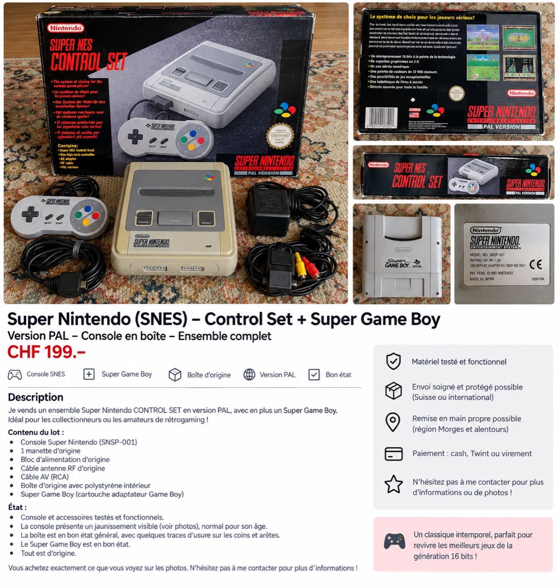 Nintendo Console: Super Nintendo – Usato da Gollion venduto da nun_tcl6