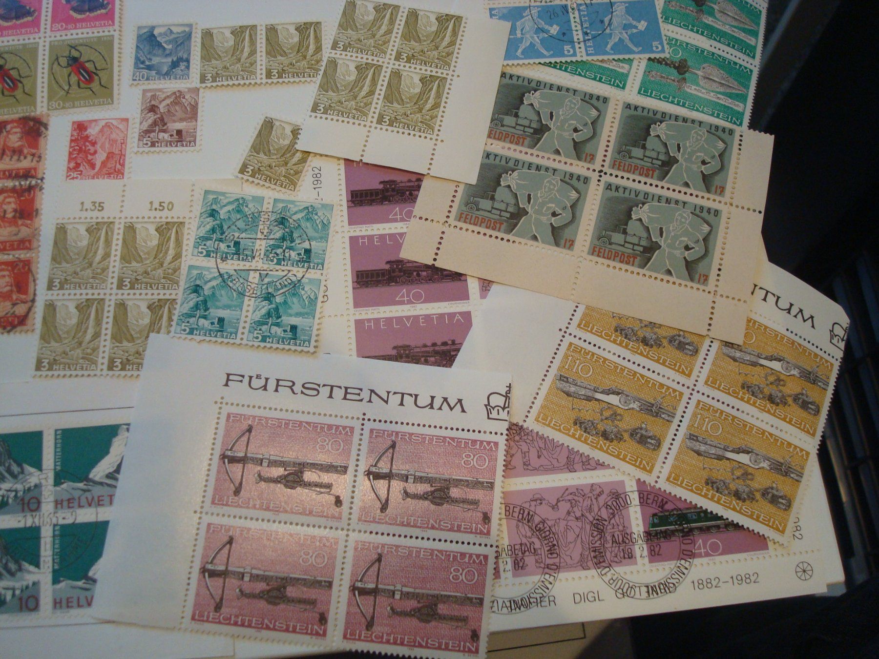Alle Briefmarken: Lot Brifmarken – Gebraucht aus Riehen von Baerewaegli 4
