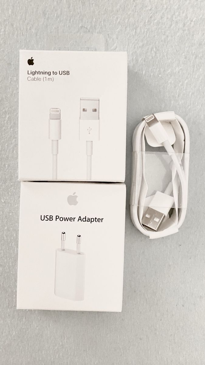 Apple Cavi: 2x Apple Lightning Kabel Set + Apple Netzteil OVP original – Nuovo (secondo la descrizione) da Zürich venduto da Titano1
