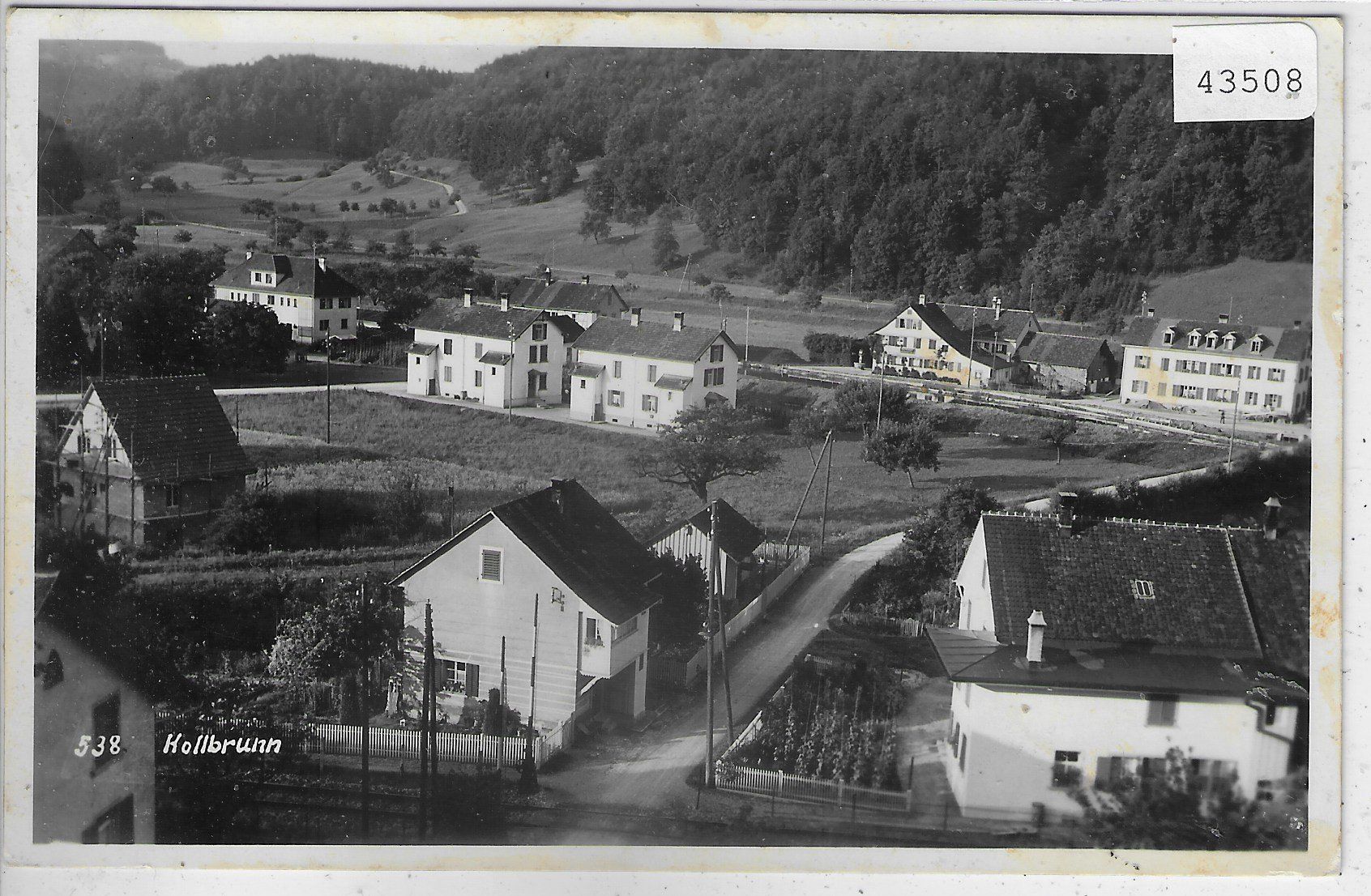 Cartoline postali: Kollbrunn - Dorfpartie – Usato da Ettingen venduto da Kartenplanet