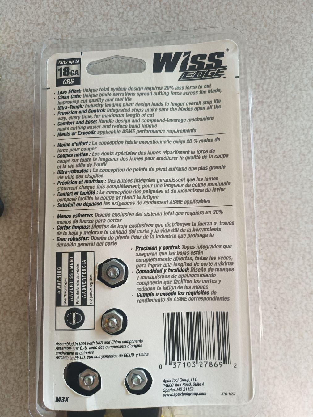 Alle Werkzeuge: Wiss Blechschere – Neu und originalverpackt aus Wichtrach von Quaglia.8 1