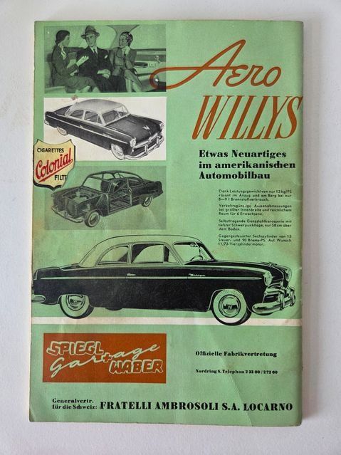 Alfa Romeo Dokumente: Programmheft Grand Prix Bern 1952 GP Schweiz Autorennen – Gebraucht aus Schenkon von Elbarto007 7