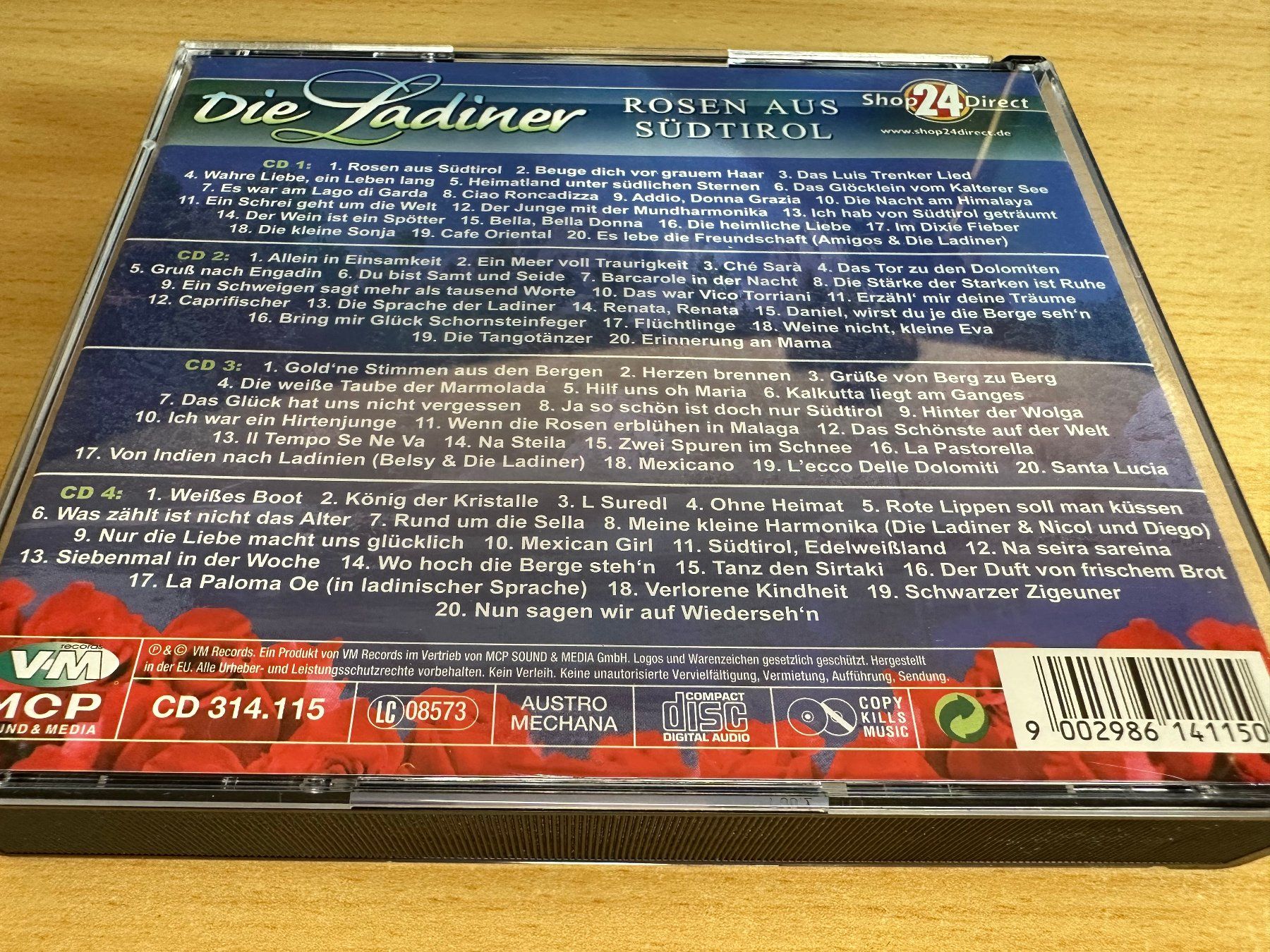 CD: Die Ladiner - Rosen aus Südtirol 4 CD-Box - 4 CD – Usato da Rikon im Tösstal venduto da Alpenmutz 1