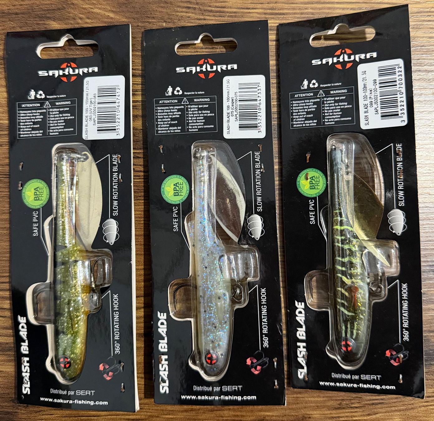 Esche: Sakura Slash Blade 3er Set 10 cm - Set 14 – Nuovo e nell'imballaggio originale da Widnau venduto da Fishingtackle_Oggy 1