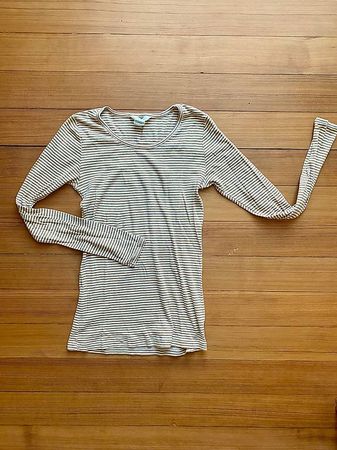 Gestreiftes Langarmshirt
