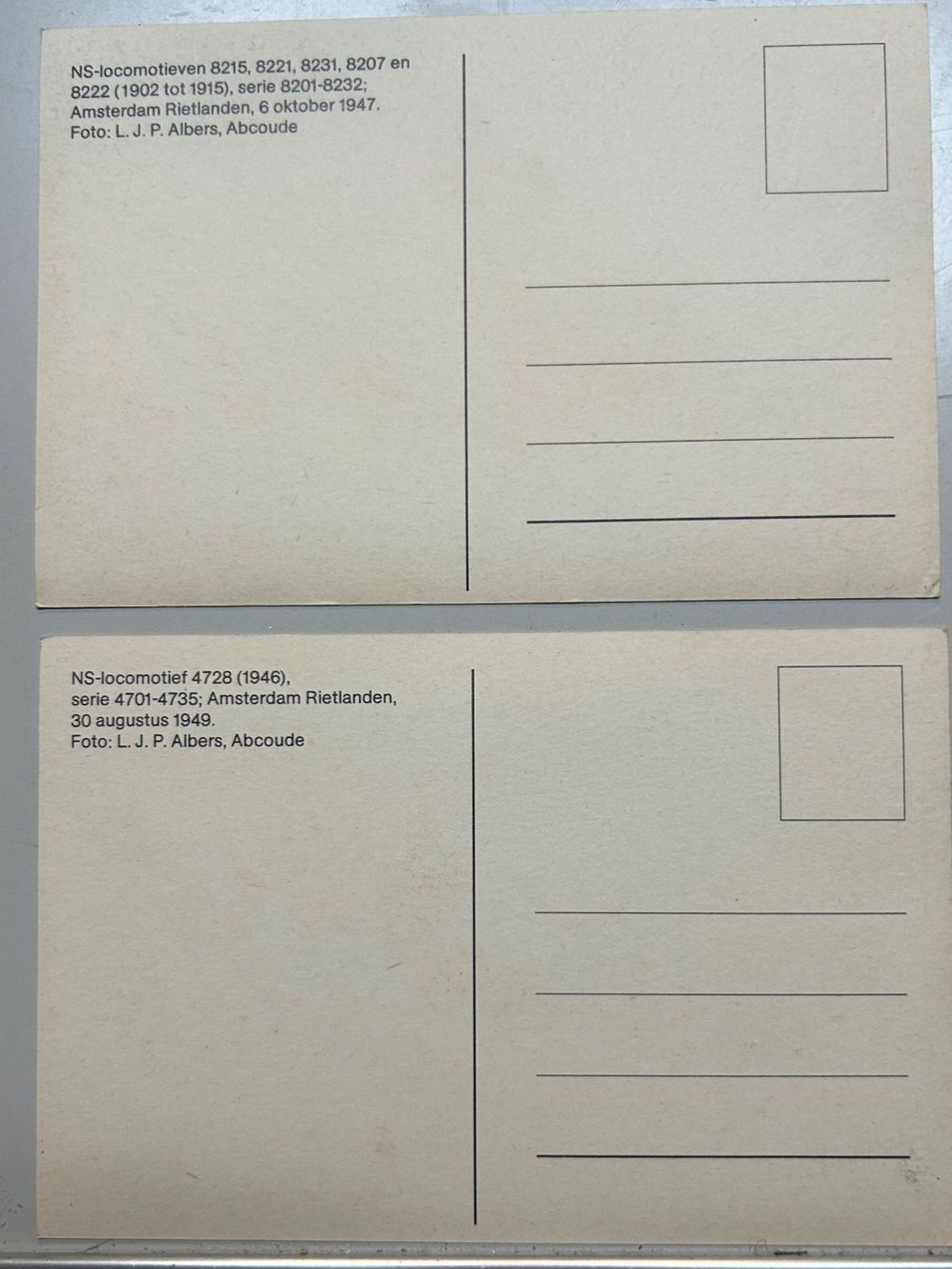 Ansichtskarten: Alte Postkarten NS Lokomotiven – Neu (gemäss Beschreibung) aus Uster von peter1313 1