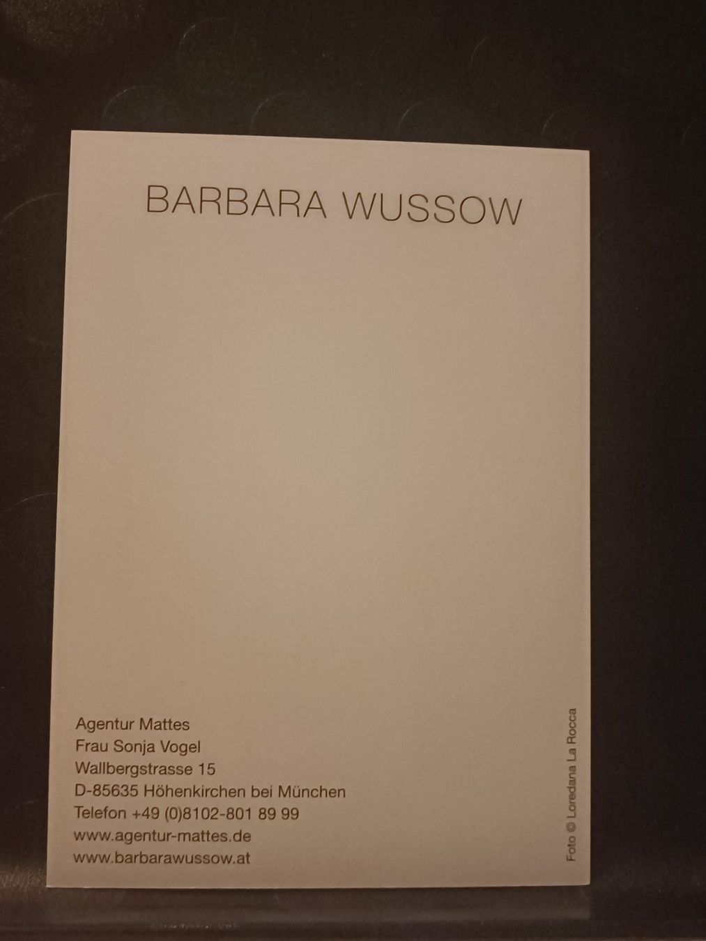 Autographes: Barbara Wussow - handsigniert – D'occasion à Menziken par Artographs 1
