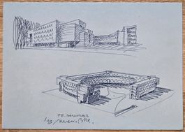 Luxus-Bogen "Bátiment A.Bellinzona" mit Ersttagsstempel 1993