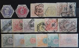 Belgien Lot mit alten Werten XII