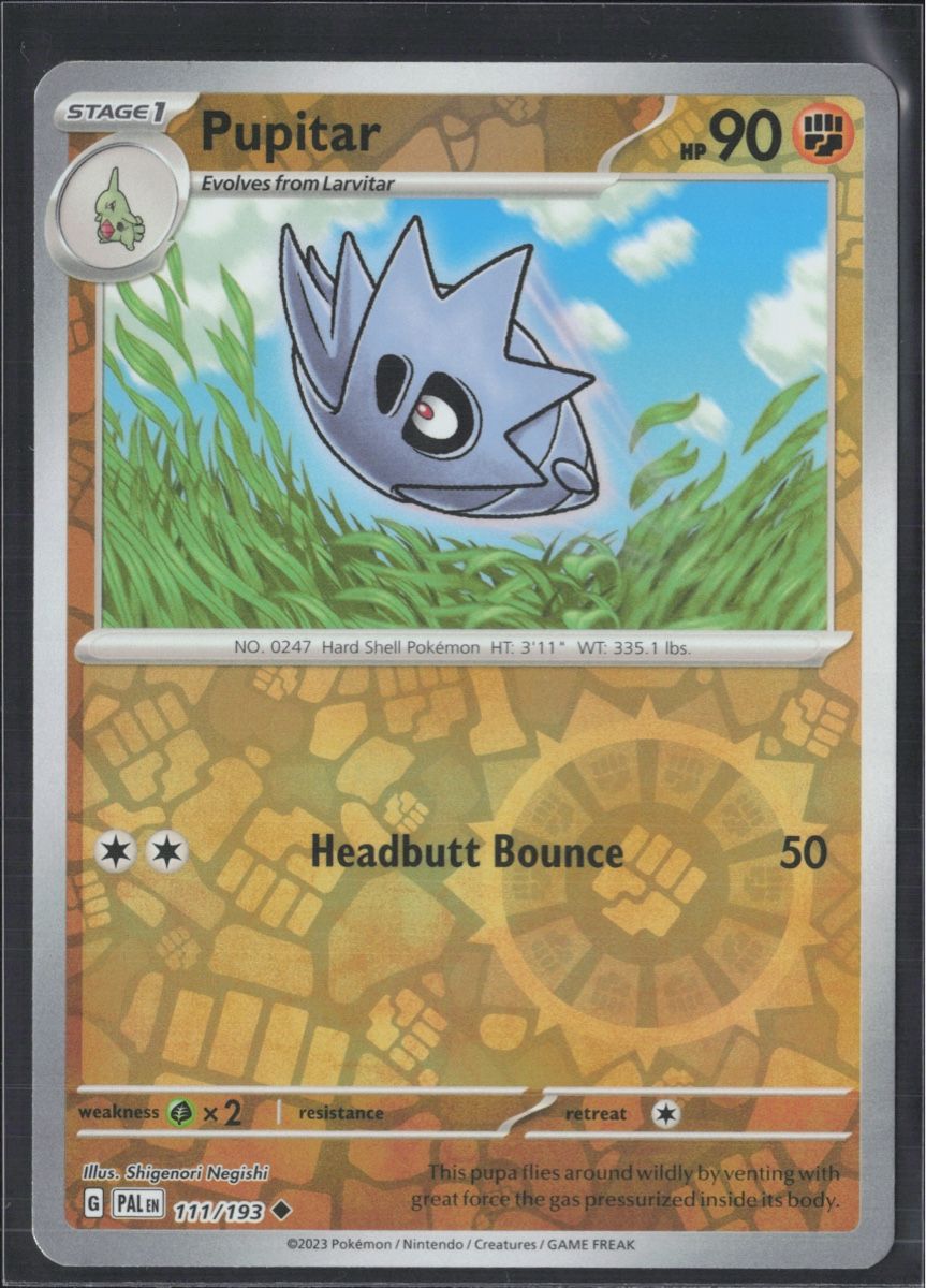 Pokémon Carte collezionabili: POKÉMON / Pupitar / Paldea Evolved / Reverse 🇺🇸 – Usato da Herzogenbuchsee venduto da TCG-High-Quality