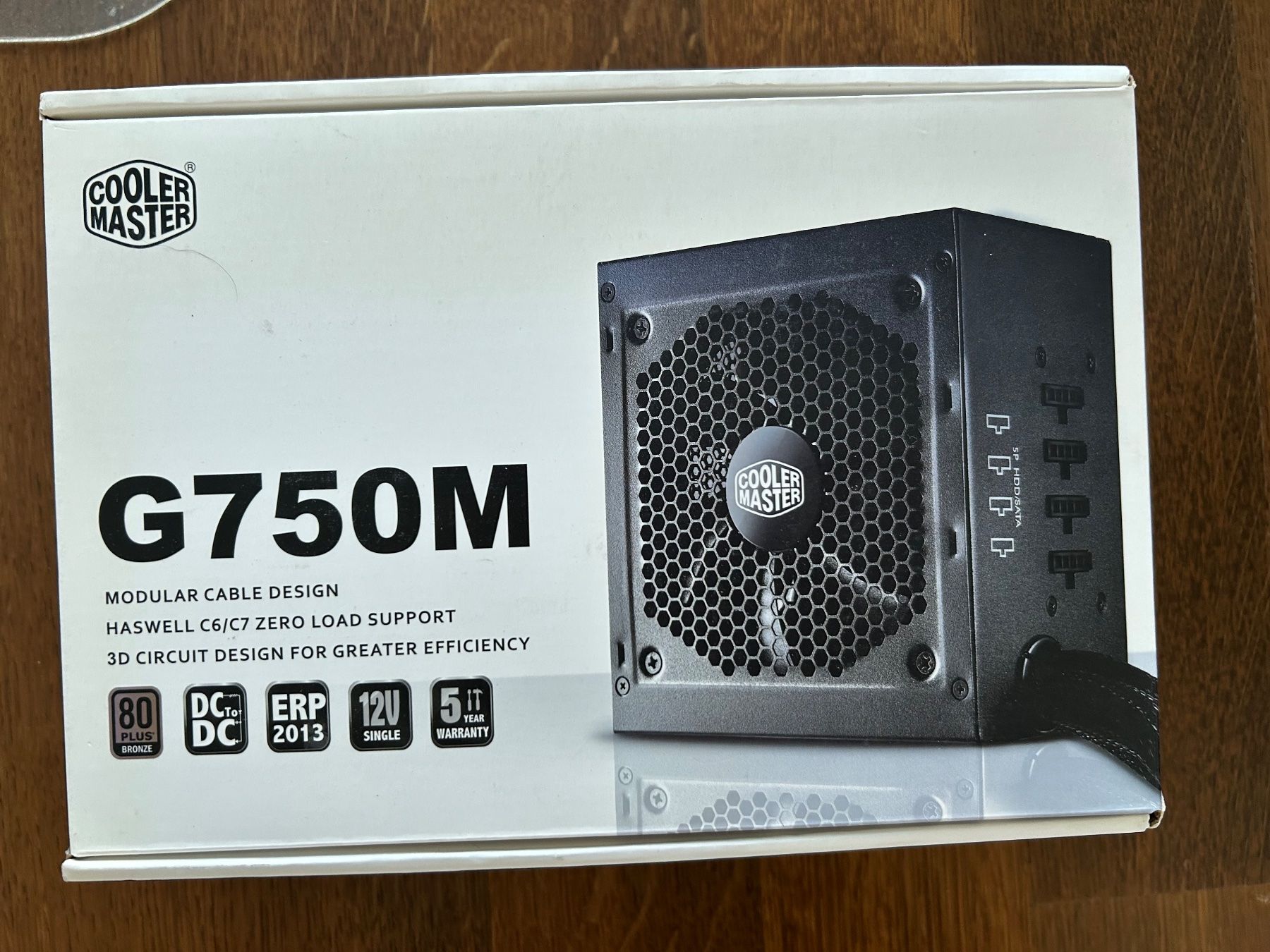 Componenti elettronici: Netzteil Originalverpackt: Cooler test Master G750M – Nuovo e nell'imballaggio originale da Zürich venduto da miyata85