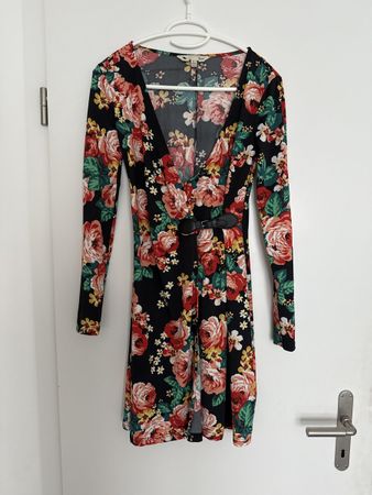 NEW Yumi floral print dress, long sleeve, size 36