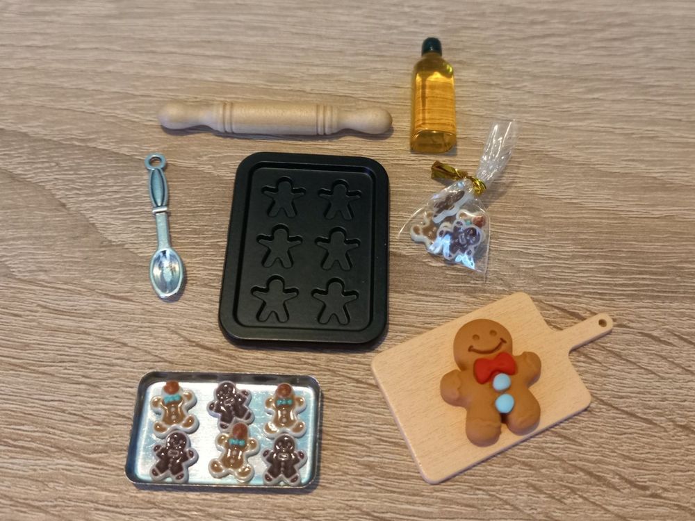 Melody Jane Puppenhaus Lebkuchenhaus – 1:12 Miniatur-Backzubehör Für Weihnachtsdekoration