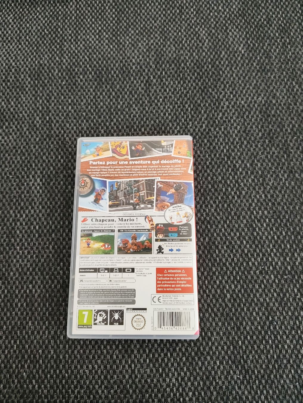 Nintendo Giochi: Jeu Nintendo Switch Super Mario Odyssey comme neuf  – Nuovo (secondo la descrizione) da Porrentruy venduto da Florent-JU 1