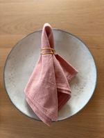 100er Set Stoffservietten aus Baumwolle, altrosa, NEU
