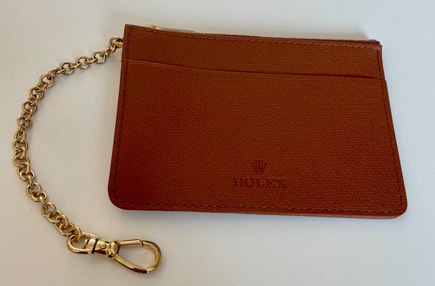 Rolex Borse: Original Rolex kleine Ledertasche mit Kette – Nuovo (secondo la descrizione) da Basel venduto da Ch2005 1