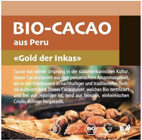 Cibi & Specialità: INKARA 100% Bio-Cacao 350 gr. – Nuovo e nell'imballaggio originale da Bazenheid venduto da Vita_Kampfsport