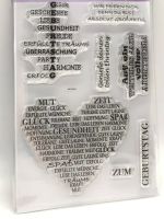 Silikonstempel Nr.746, Geburtstag, Glückwunsch, Herz