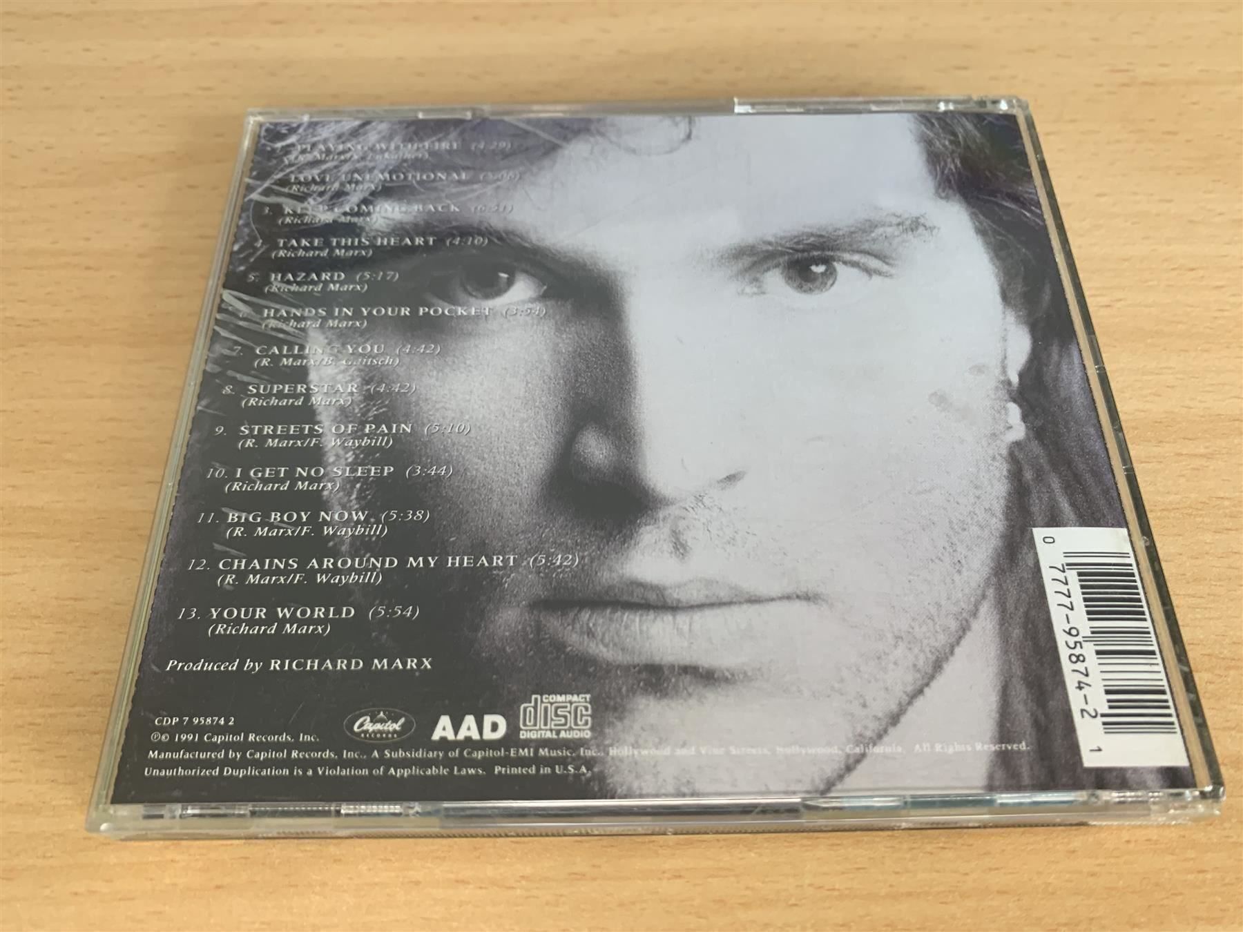 CDs: Richard Marx – Rush Street – Gebraucht aus Rikon im Tösstal von Alpenmutz 1