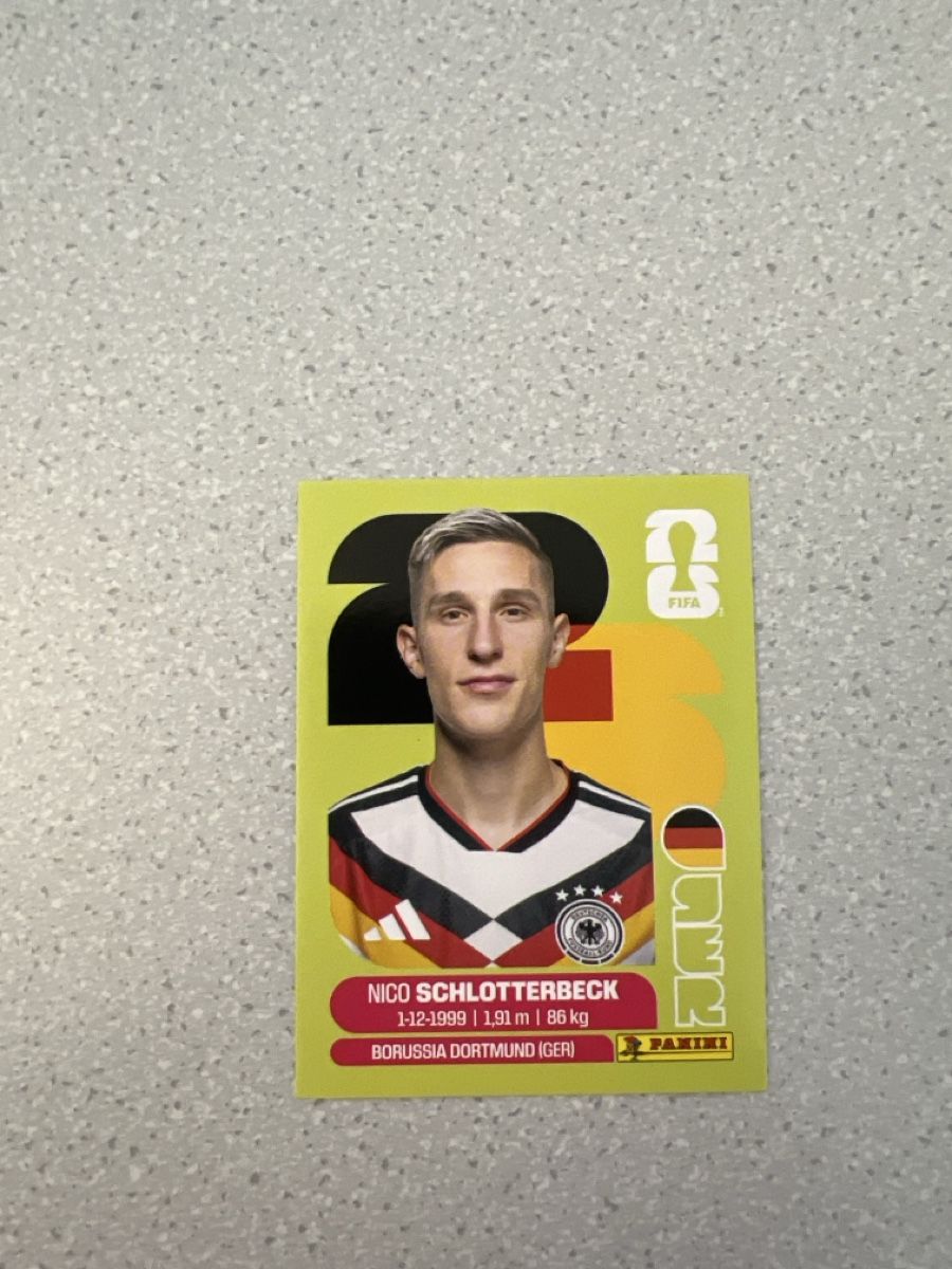 Panini Sammelbilder & Trading cards: FIFA Sticker Nico Schlotterbeck – Neu (gemäss Beschreibung) aus Grüt (Gossau ZH) von BOOOTSY