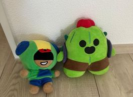 Plüschtiere Leon und Spike Brawl Stars neu