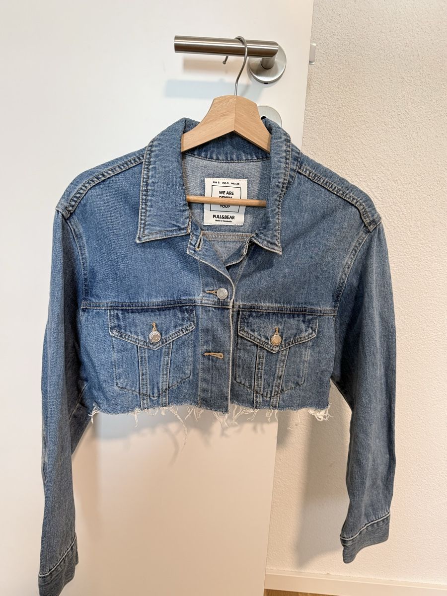 Pull&Bear Giacche: Denim Jacket Pull&Bear Blue Size S Cropped – Usato da Spreitenbach venduto da 94l_9shv