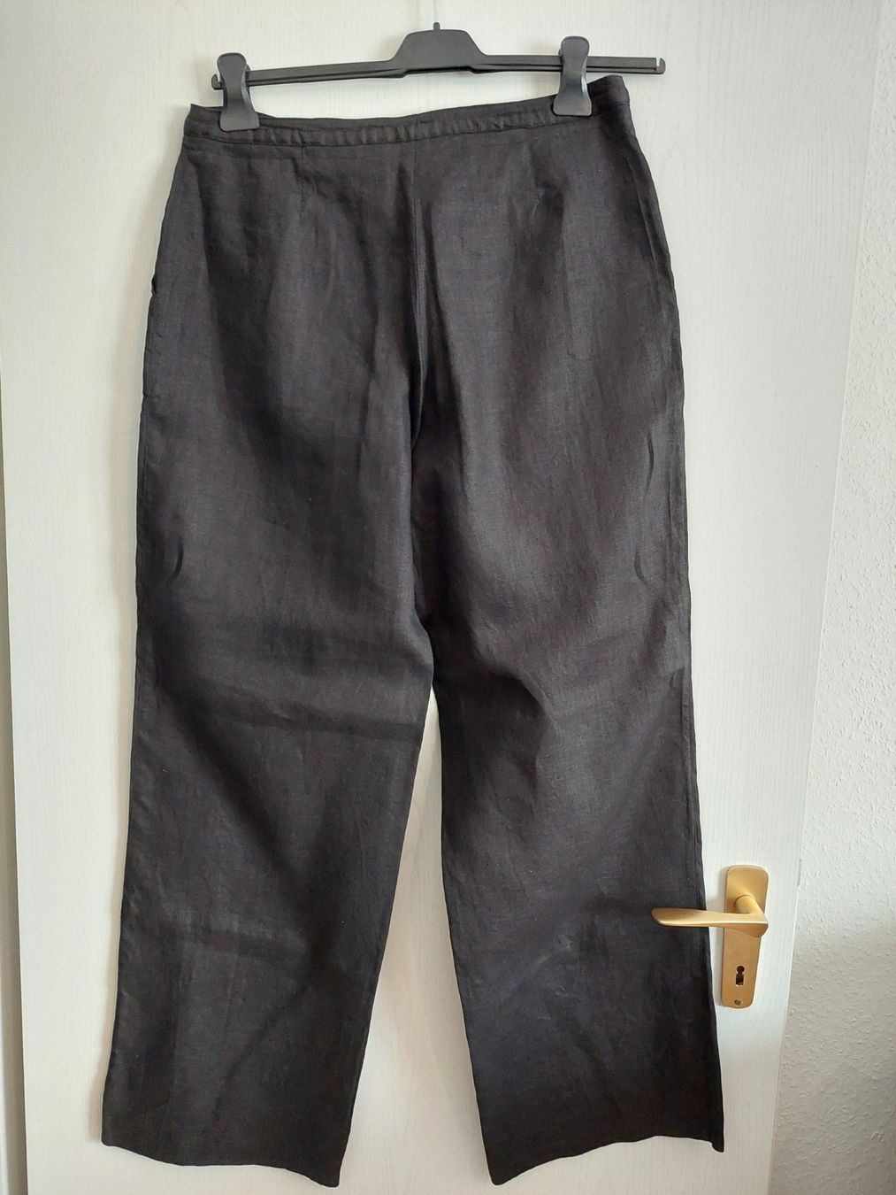 Pantaloni: Leinenhose Schwarz Gr. 40 – Usato da Diegten venduto da isetta590 1