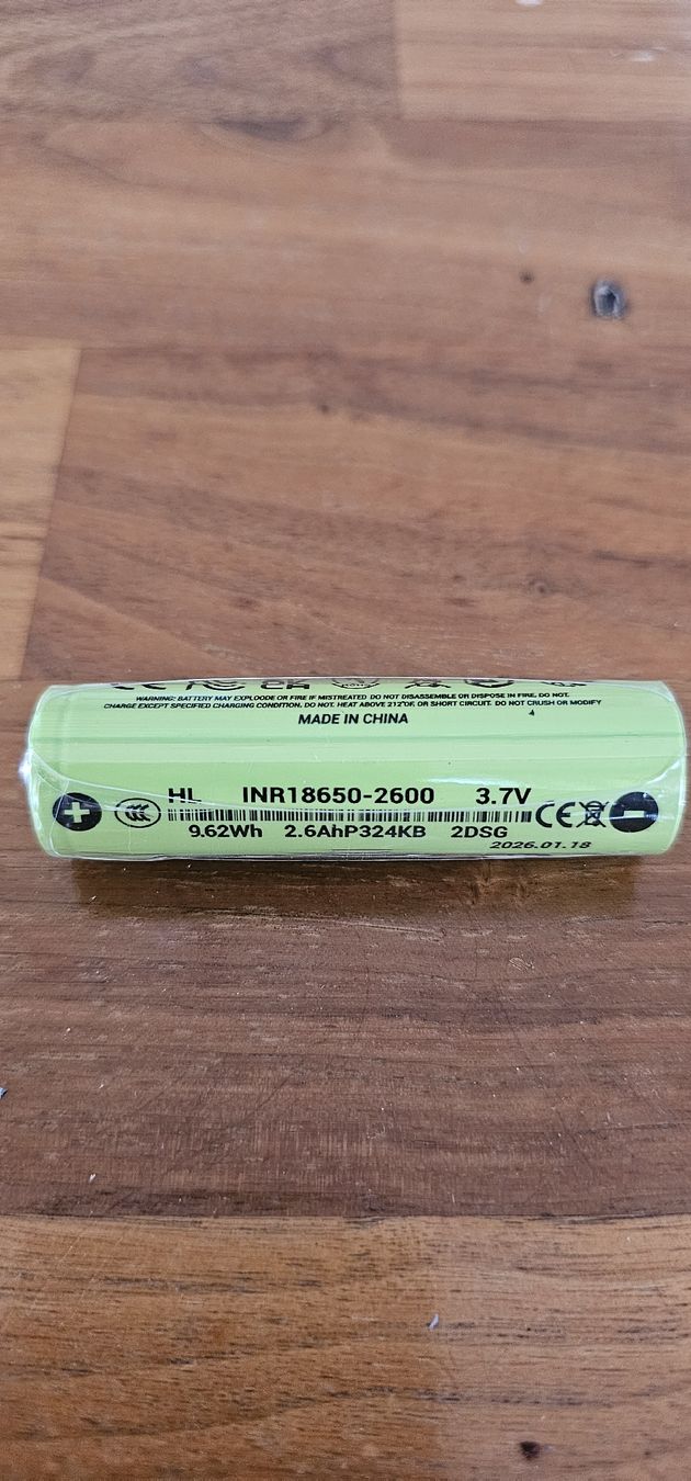 Batterie: 2 × 18650 - 2600 mAh Akku – Nuovo e nell'imballaggio originale da Buchrain venduto da Rorshak 1