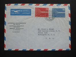 Interessanter Luftpost Beleg nach USA