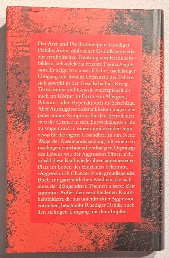 Libri: Aggression als Chance - Ruediger Dahlke – Nuovo (secondo la descrizione) da Wängi venduto da ABIZONE-86 1
