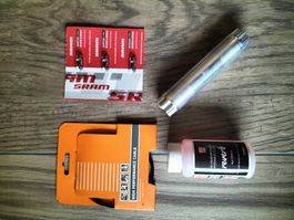 Velo Ersatzteile &  RockShox Öl & SRAM Kettenknopf 