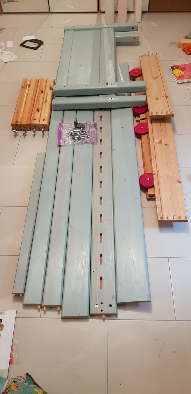 Flexa Letti: Flexa Kinderbett, Schubladen und Kommode, Massivholz – Usato da Tentlingen venduto da springev