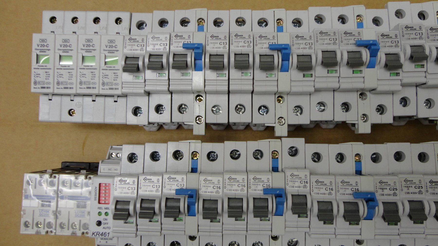 Alimentazione elettrica: FI/LS WEBER UNILINE Leitungsschutzschalter – Usato da Emmen venduto da Dora024 2