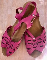 Naturläufer Sandalen, Sommerschuhe, pink, Korksohlen, Gr. 42