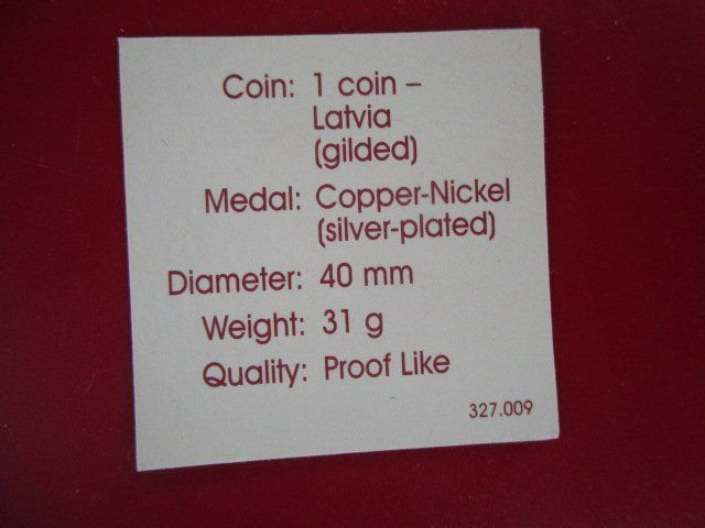 Medaglie: Lettland - Geld Europa - 40 mm - PP – Nuovo e nell'imballaggio originale da Luzern venduto da Horoskop1 4