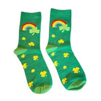 Socken Kleeblatt/Glücksbringer/Cloverleaf/Regenbogen/Rainbow