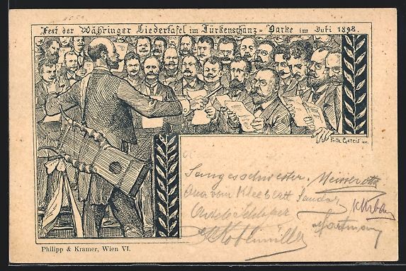 Cartoline postali: Philipp + Kramer, Fritz Gareis: Fest der – Usato da Berlin venduto da bartko-reher