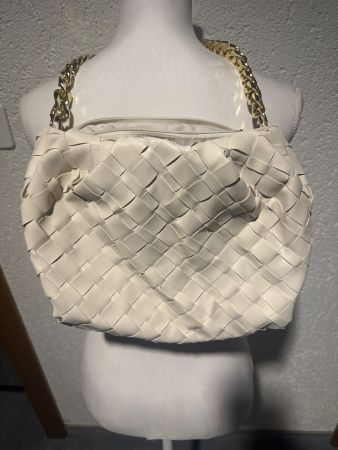 Schulter Tasche mit Goldigen Riehmen