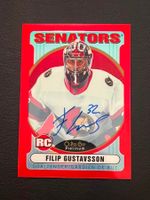 Filip Gustavsson 2021 Red Rainbow Rookie Auto