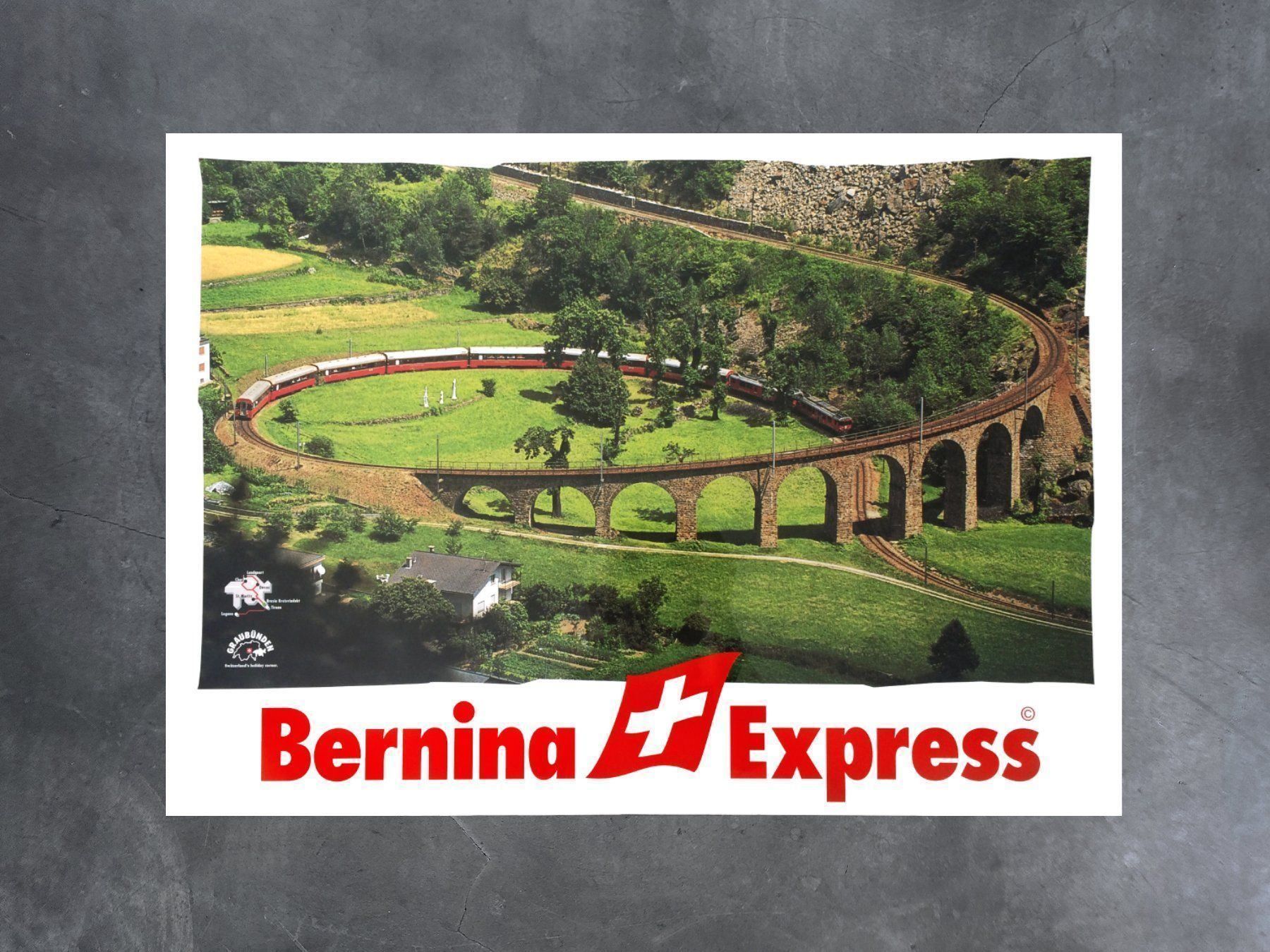 Foto & Immagini: Plakat Rhätische Bahn «Bernina Express» – Nuovo (secondo la descrizione) da Chur venduto da design-of-time