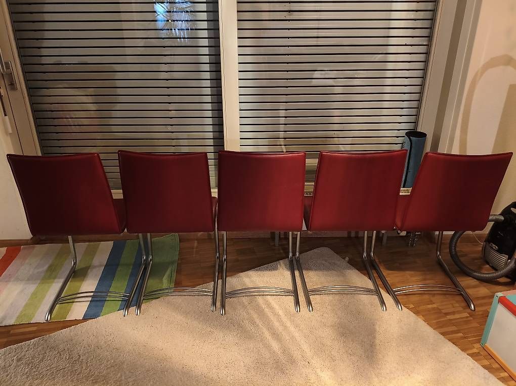 Sedie: 5x Design Freischwinger Stühle - WILLISAU – Usato da Liestal venduto da Boerlin01 1