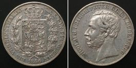 OLDENBURG Taler 1866 B, NICOLAUS FRIEDRICH PETER, Silber vz+
