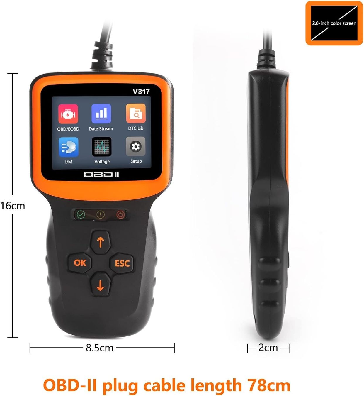 Messen: OBD2-Lesegerät Auto Diagnosegerät für OBDII/EOBD – Neu und originalverpackt aus Châtelaine von topshop.switzerland 1